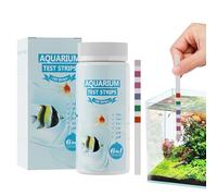 Kit De Test D'eau Pour Aquarium - 100 Test Bassin - Analyseur Qualité Eau 6-en-1 pour Débutants Eau Douce/Salée, Usage Maison & Voyage, Contrôle Quotidien Spa Piscine