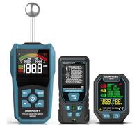Kit de Test Domestique DURFICST,3 in 1 Testeur Humidité&Telemeter Laser&Testeur de Prise,Testeur Humidité Mur Détecte 20-40mm,70m Meter Laser avec 4 unités,Testeur de Prise électrique avec RCD
