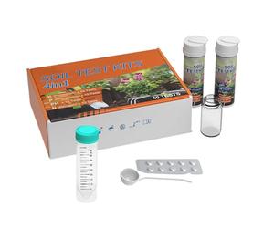 Kit de test du sol : analyse des nutriments NPK et PH 4 en 1 pour une croissance saine des | 40 bandes réactives pour jardin, pelouse, ferme et serre | Guide de fertilisation pour