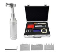Kit de testeur d'adhérence à quadrillage, testeur à coupe croisée avec espacements de lames de 1 mm, 2 mm, 3 mm, comprend une loupe, une brosse et du ruban pour l'évaluation des revêtements