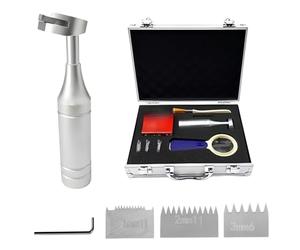 Kit de testeur d'adhérence à quadrillage, testeur à coupe croisée avec espacements de lames de 1 mm, 2 mm, 3 mm, comprend une loupe, une brosse et du ruban pour l'évaluation des revêtements