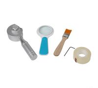 Kit de testeur d'adhérence rotatif 3 en 1 avec poignée en métal de 1 mm/2 mm, comprend un étui de transport, un ruban, une brosse et une loupe, pour ASTM D3359 /