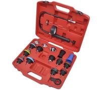 Kit de Testeur de Pression du Radiateur 18 pcs Outil d'Atelier Voiture vidaXL