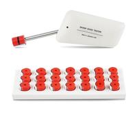 Kit de testeur de tranchant, testeur de tranchant pour petits jouets avec 21 capuchons de test de pression, outil de test à échelle précise, instrument de détection de tranchant