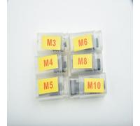 Kit de tête de mandrin pour outils à rivet pour outils d'écrou de rivet inclus pour M3 M5 M6 M8 M10 tailles pièces de construction en acier (M3-M4-M5-M6-M8-M10)