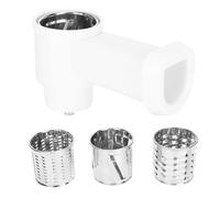 Kit de tête de pour hachoir à viande, pièces d'accessoires pour hachoir à légumes en acier inoxydable avec 3 lames multifonctions pour robot culinaire 5#, matériau ABS durable,