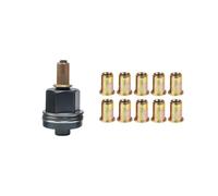 Kit de tête de rechange pour riveteuse manuelle M4 | Accessoires filetés en acier au carbone avec 10 écrous pour le montage et l'entretien de l'armoire