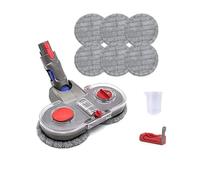 Kit de tête de vadrouille électrique, Accessoire de vadrouille for aspirateur avec Chiffon de Nettoyage de réservoir d'eau, Compatible for Dyson V7 V8 V10 V11 V15Gen5(A)