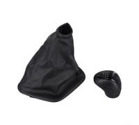 Kit de tête d'engrenage manuel et housse anti-poussière en cuir synthétique noir compatible avec Mercedes Benz Sprinter W906 2006-2018, garniture intérieure de voiture avec conduite à gauche