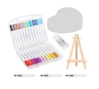 Kit de texture gonflée pour - Ensemble artistique de pop-corn en mousse durable avec 12 marqueurs colorés | Projet de bricolage de jouets de dessin éducatifs sensoriels pour jeunes