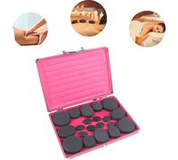 Kit de thérapie aux pierres chaudes, utilisation polyvalente, solution de chauffage pratique, Noir naturel, M