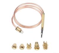 Kit de thermocouple à gaz avec filetage M6 x 0,75 pour cheminées, brûleurs à gaz, fours, plaques de cuisson et fours à induction (120 cm)