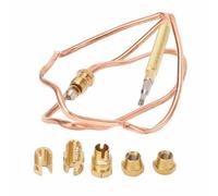 Kit de thermocouple à gaz Remplacement du thermocouple de poêle à gaz en cuivre à haute efficacité avec des écrous d'adaptateur pour les appareils de cuisine et les dispositifs de (60 cm)