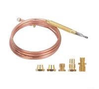 Kit de thermocouple universel pour cuisinière à gaz 600/900 mm, thermocouple avec écrous, kit de remplacement pour chaudières à gaz, chauffe-eau (900 mm)