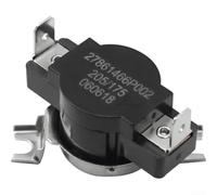 Kit de thermostat de rechange WE04X25198 pour sèche-linge GE - Capteur d'entrée d'air et interrupteur de sécurité - Plastique 4,2 x 2,2 cm