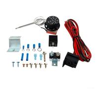 Kit de thermostat de ventilateur de radiateur électrique 12 V, kit de relais thermostatique réglable avec sonde de température pour systèmes de refroidissement automobiles et projets de modification