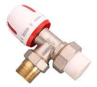 Kit de thermostat en laiton avec valves de radiateur d'angle PPR32 x 2,5 cm pour contrôle de la température et protection contre le gel