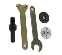 Kit de tiges de conversion en acier pour perceuses et meuleuses - Ensemble professionnel - Systèmes de verrouillage sécurisés - Outil d'atelier - Perceuse électrique - Convertisseur coudé