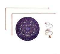Kit de tiges de sonde de détecteur de métaux en cuivre pour divination, chasse au trésor, recherche d'eau et levé géologique avec étui de protection Or rose (F)