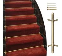 Kit de tiges de tapis d'escalier pour sécuriser les glissières, comprend des vis pour une installation facile