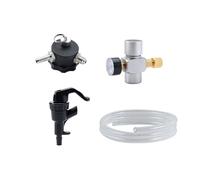 Kit de tireuse à bière portable 1 pièce - Système complet de brassage maison avec régulateur de CO2, tuyau en silicone et robinet Picnic