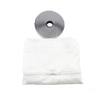 Kit de tissu d'étanchéité pour fenêtre de climatiseur portable pour réduire les fuites d'air froid et l'entrée d'air chaud avec isolation imperméable et crochet de fixation pour un montage facile