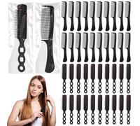 Kit de toilettage 48 pièces, 24 brosses démêlantes et 24 peignes, brosses emballées individuellement pour cheveux épais et bouclés, idéal pour les hôtels, la maison et les associations caritatives