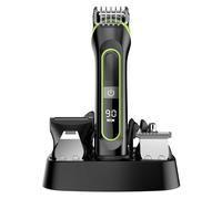 Kit de toilettage multifonction 5-en-1 HATTEKER pour hommes, tondeuse à cheveux pour la maison, rasoir entièrement lavable