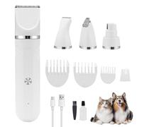 Kit de toilettage pour animaux de compagnie | Tondeuse pour chien 4 en 1 pour toilettage - Outil professionnel rechargeable réglable ciseaux pour intérieur et chiot