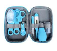 Kit de toilettage pour bébé 8pcs / ensemble, kit de soins de santé et de toilettage pour bébé, kit de nail de bébé en toute sécurité thermomètre thermomètre à nouveau-né essentiel avec un boîtier de