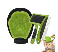 Kit de toilettage pour chat - Peigne démêlant | Ensemble de brosses et de peigne pour chien - Pour enlever les nœuds et les nœuds ainsi que pour le démêlage des chats, chatons et chiots, également