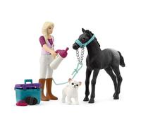 Schleich Figurine Mini Monde – Sofia soigne son poulain, kit d'entretien 10 pièces