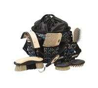 Kit de toilettage pour chevaux en cuir Weaver, ensemble de 7 brosses pour chevaux avec sac fourre-tout de rangement, soins quins, quipement de