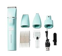 Kit de Toilettage pour Chien,4 en 1 Faible Bruit Rechargeable et Électrique,Coupe-Griffes pour Chat Tondeuse à Poils - pour Chiot Pattes Dos Oreilles Visage Maison Chenil Vétérinaire
