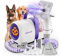 Kit de toilettage pour chien avec aspirateur de 12 kPa, aspiration 99 % des poils d'animaux, brosses à vide et épilateur de poils