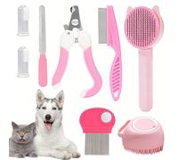 Kit de toilettage pour chien - Rasoir pour chats | Tondeuse portable avec peigne professionnel pour la maison, le spa, le bain, le lavage et les soins doux