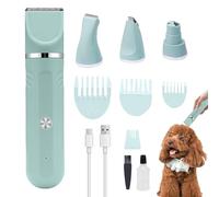 Kit de Toilettage pour Chien,Tondeuse 4-en-1 pour Animaux - Outil Électrique Rechargeable Ciseaux pour Bain Chiot et Chat à la Maison