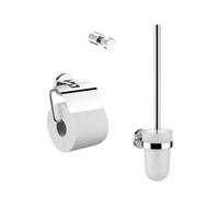 Kit de toilette emco polo, porte-papier, ensemble de brosses, crochet, chrome...