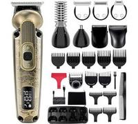 HATTEKER Tondeuse à Cheveux Professionnelle en Céramique Tondeuse à Barbe Rasoir LED Display