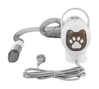 Kit de tondeuse à poils 7 en 1 avec aspiration des poils d'animaux, 6 peignes, une tondeuse à pattes et un ponceuse à griffes, vidage sans contact pour chiens et chats
