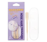 Kit de tondeuse de nez 2 en 1, tondeuse manuelle, étui de rangement portable, épilateur de précision | Accessoires de soin du corps pour le soin du nez et du visage
