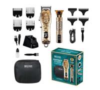 Kit De Tondeuse Sans Fil En Metal Avec Trousse De Voyage Twinbarber Bechek