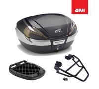 Kit De Top Case Noir GIVI V56NNT + Plaque Yamaha T-MAX 530 2012 2013 2014