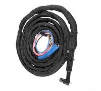 Kit de torche de soudage TIG WP18 refroidi à l'eau avec câble de 4 m, connecteur mâle fileté de 16 mm, 350 A, pour soudeurs professionnels et applications industrielles de travail des métaux, design