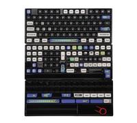 Kit de Touches en PBT 154, kit de Touches en PBT à Hauteur XDA avec Impression par Sublimation Thermique sur 5 Faces, Ensemble Complet de 154 Touches Compatible avec Les claviers