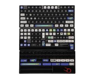 Kit de Touches en PBT 154, kit de Touches en PBT à Hauteur XDA avec Impression par Sublimation Thermique sur 5 Faces, Ensemble Complet de 154 Touches Compatible avec Les claviers