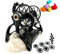 Kit de toupie de fil électrique, machine à filer automatique avec 3 bobines 800 tr/min pour laine, poils de chien et fibre artisanale