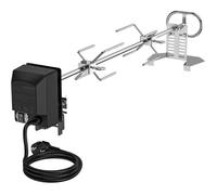 Kit De Tournebroche Électrique 73 Cm Pour Brasero Et Barbecue, Rôtisserie Automatique Avec Moteur Et Fourchettes, Idéal Pour Poule