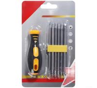 Kit de tournevis 12 embouts conçu pour la stabilité et le contrôle dans les applications de micro-réparation électronique portable et de bureau (100 mm)
