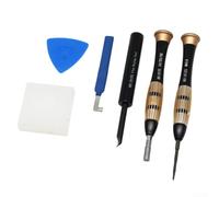 Kit de tournevis 6 en 1 pour réparation de montre intelligente avec triangle Y0.6, tournevis couronne, outils d'ouverture de batterie, clé et tapis de protection souple